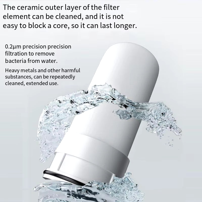 Tap Water Purifier Faucet Water Filter for Sink Kitchen Faucet Washable Ceramic Percolator Bathroom Filtration Purifie Sprayer